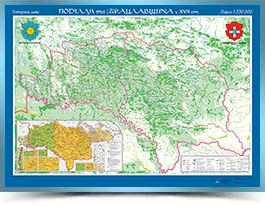 Поділля та Брацлавщина, історична мапа