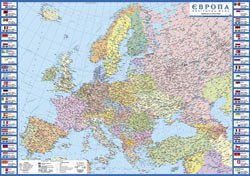 Политическая карта Европы купить